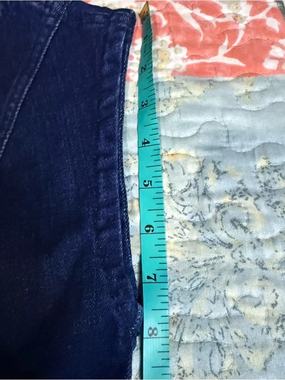 Abercrombie & Fitch Sleeveless Denim Midi Dress in Light DarBlue with Front Slit - Picture 12 of 13